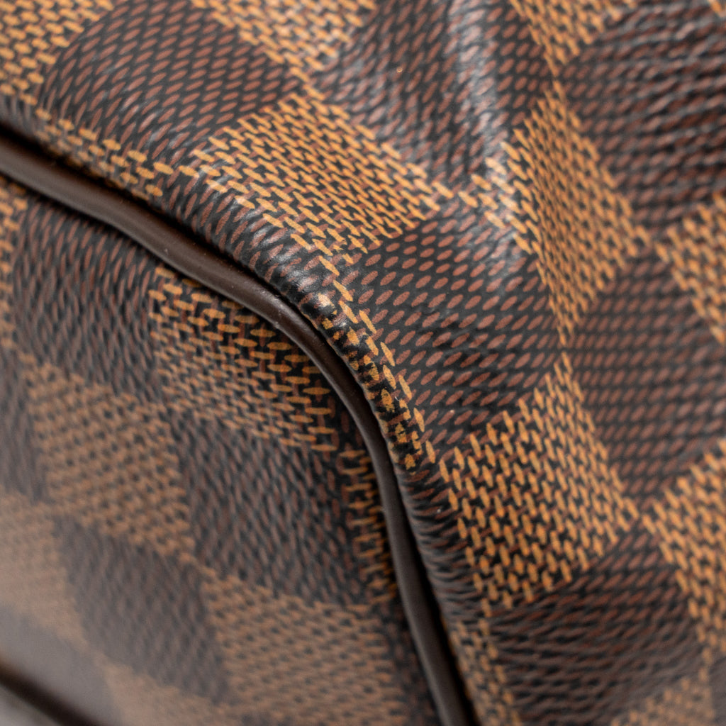 LOUIS VUITTON SPEEDY BANDOULIERE 25 DAMIER EBENE GHW