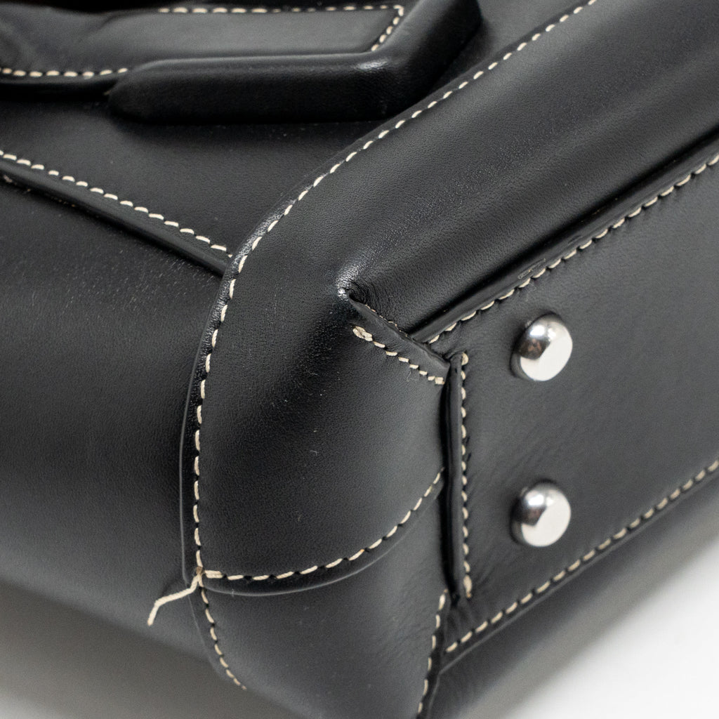 BOTTEGA VENETA SMALL ARCO BAG CALFSKIN BLACK SHW