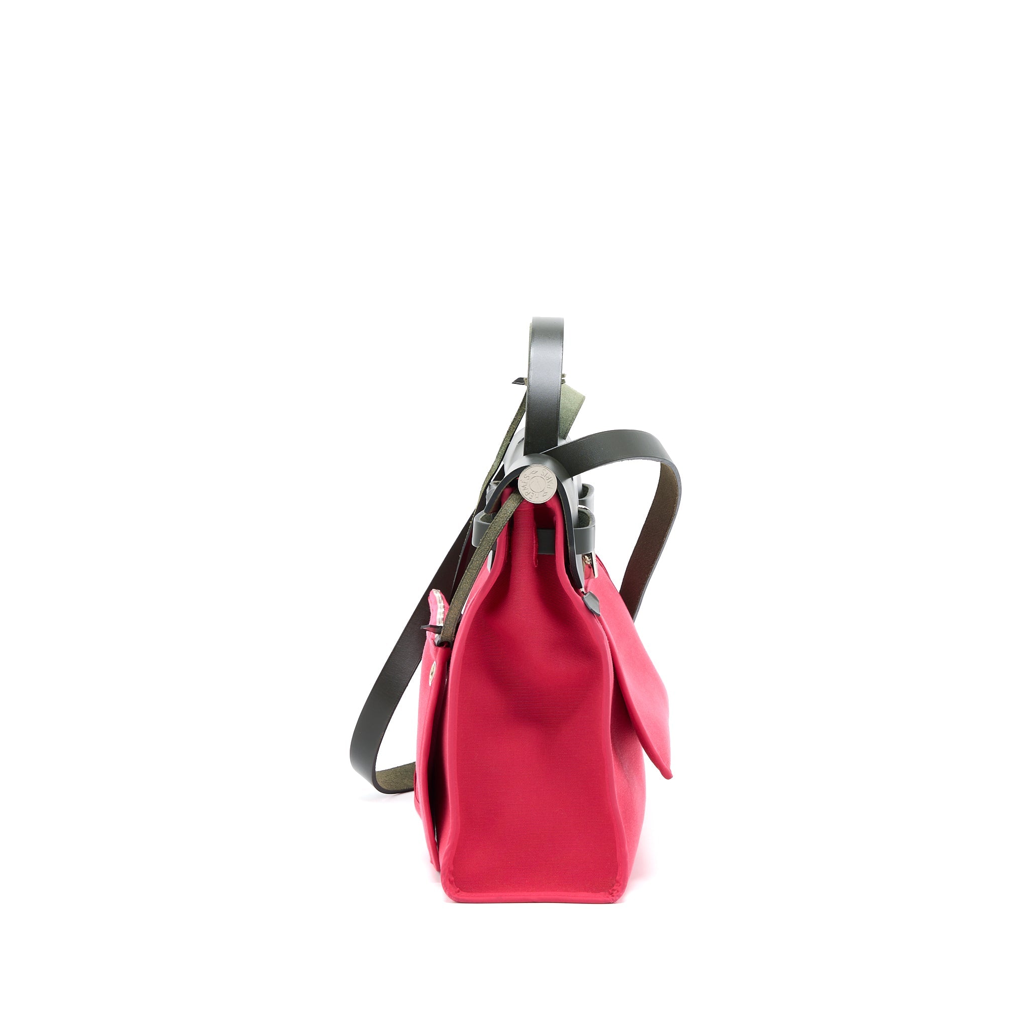 HERMES HERBAG 31 CANVAS/LEATHER ROSE EXTREME SHW
