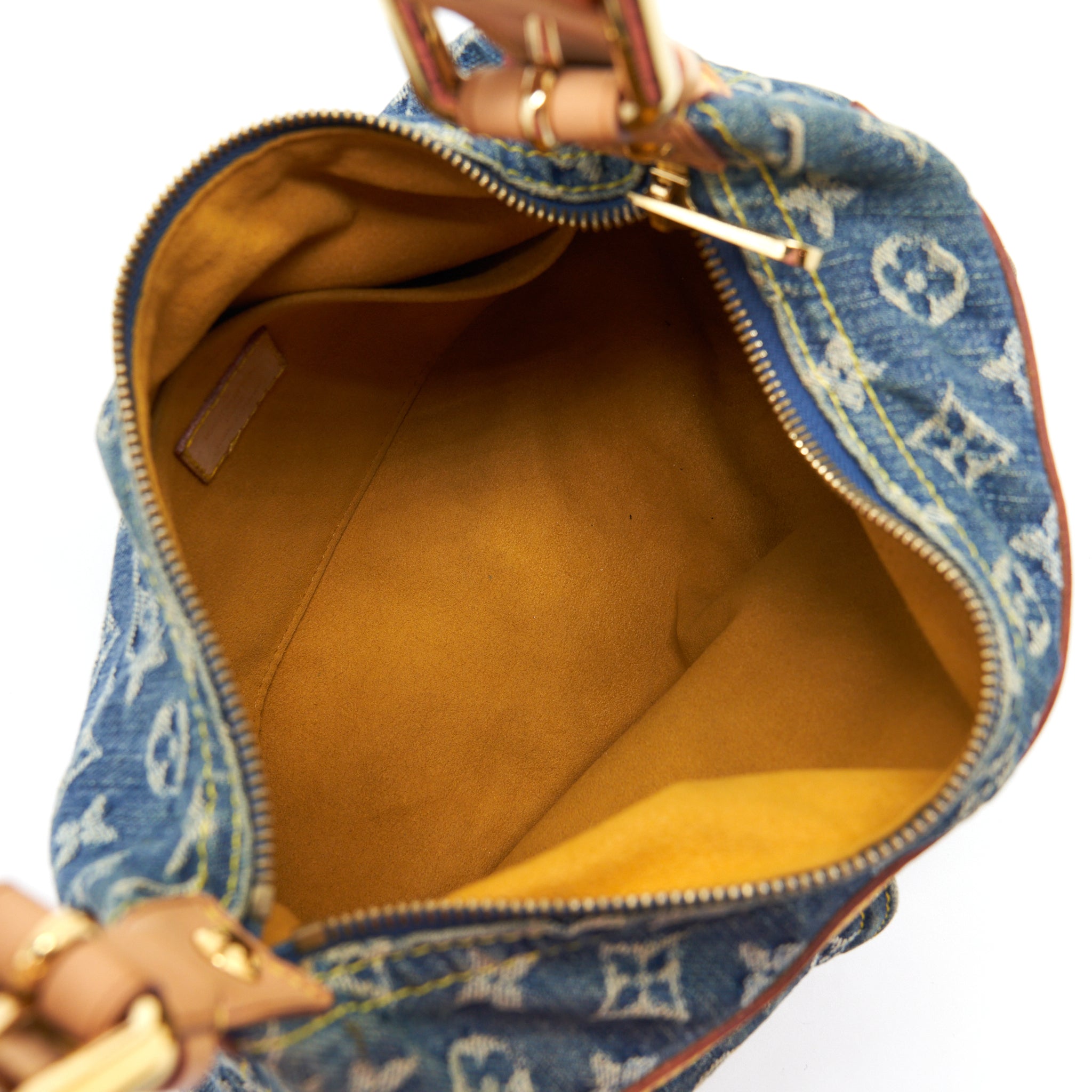 LOUIS VUITTON DENIM BAGGY PM MONOGRAM GHW