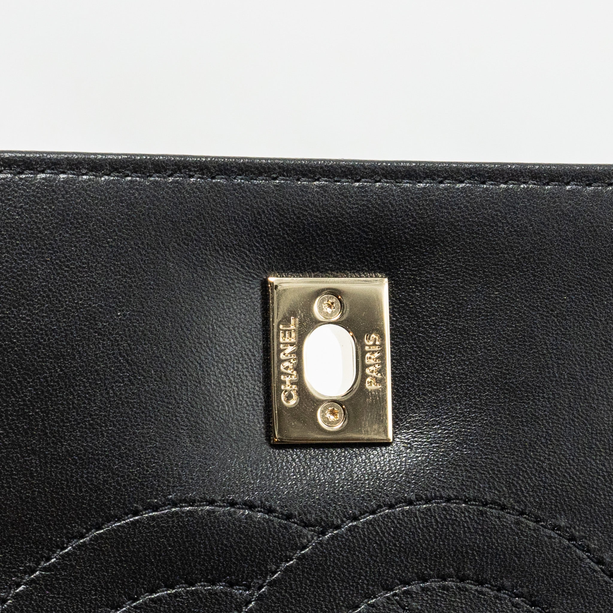 CHANEL SMALL TRENDY CC FLAP BAG LAMBSKIN BLACK LGHW (MICROCHIP)