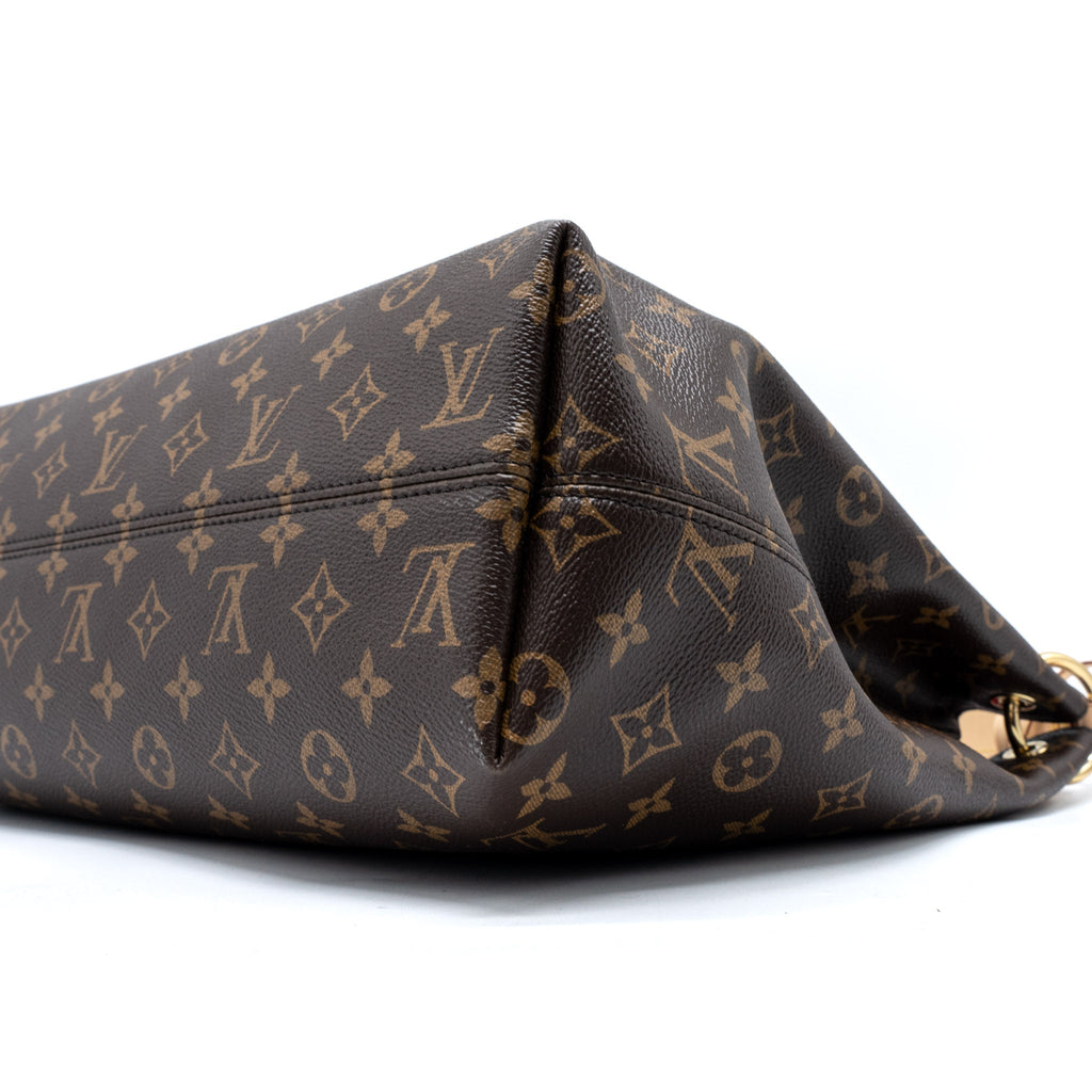 LOUIS VUITTON GRACEFUL MM MONOGRAM CANVAS/PIVOINE GHW (NEW VERSION)