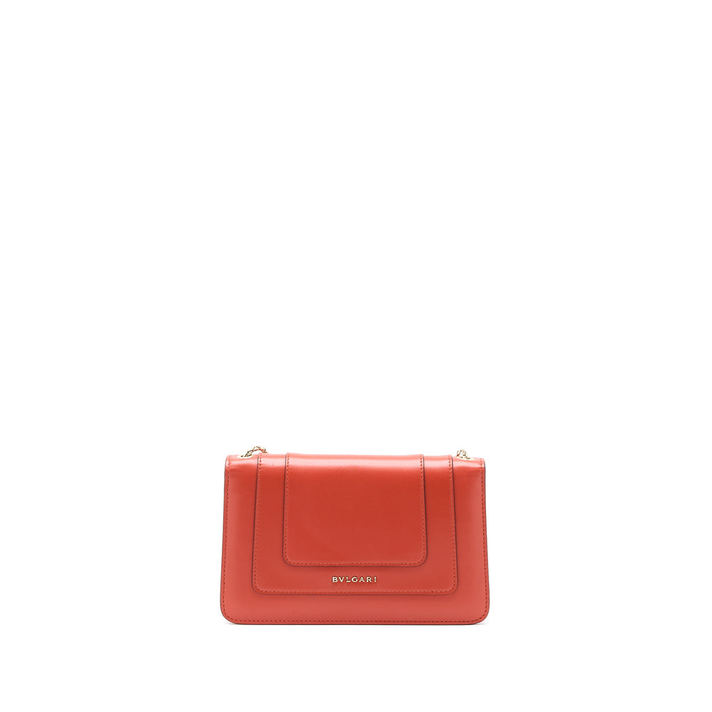 BVLGARI SERPENTI FOREVER CROSSBODY BAG CALFSKIN ORANGE LGHW