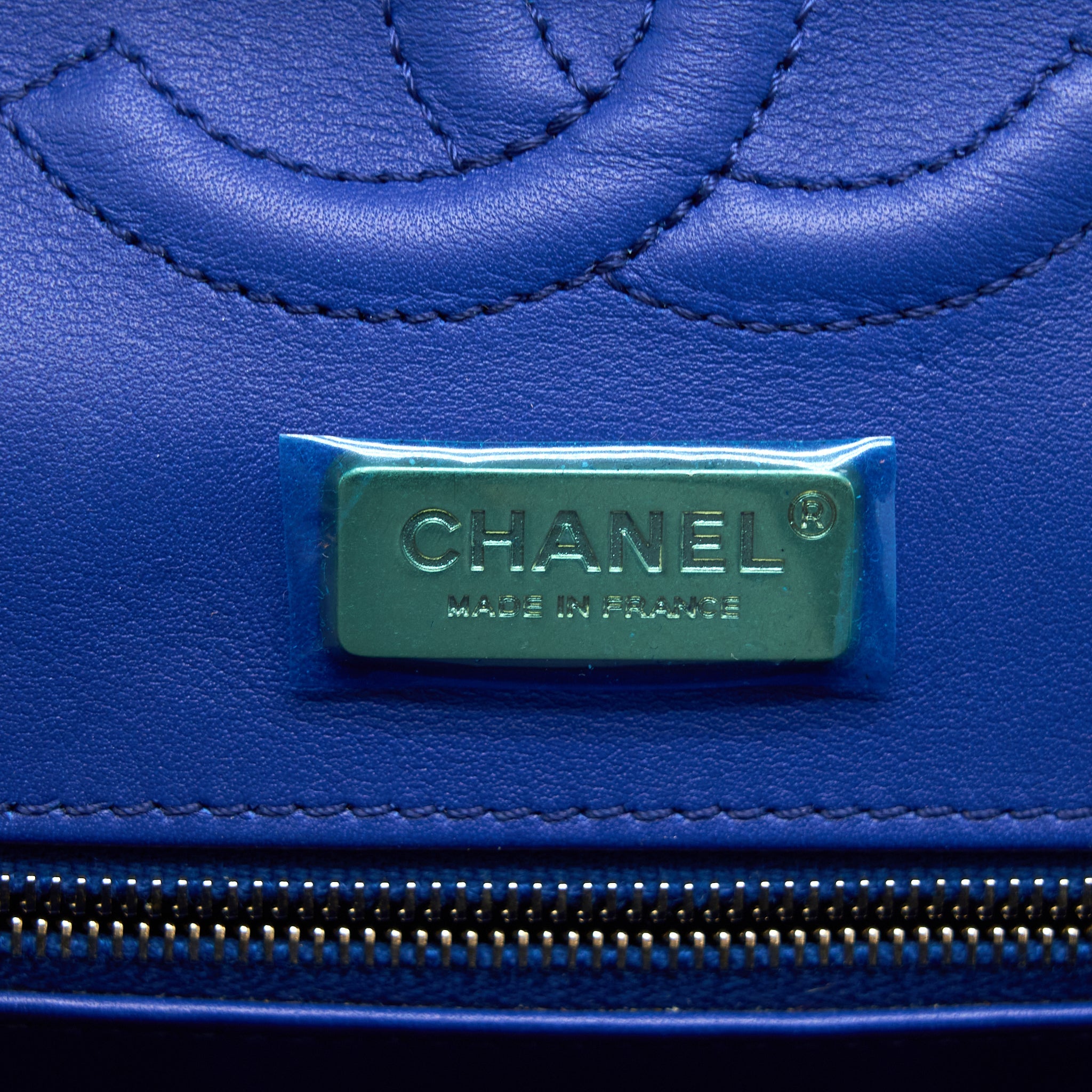 CHANEL MEDIUM CLASSIC DOUBLE FLAP BAG PYTHON BLUE GHW