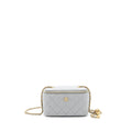 CHANEL 21B PEARL CRUSH LONG VANITY WITH CHAIN LAMBSKIN GREY GHW