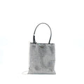 PRADA CRYSTAL SATIN HANDBAG WITH CRYSTAL BLACK SHW