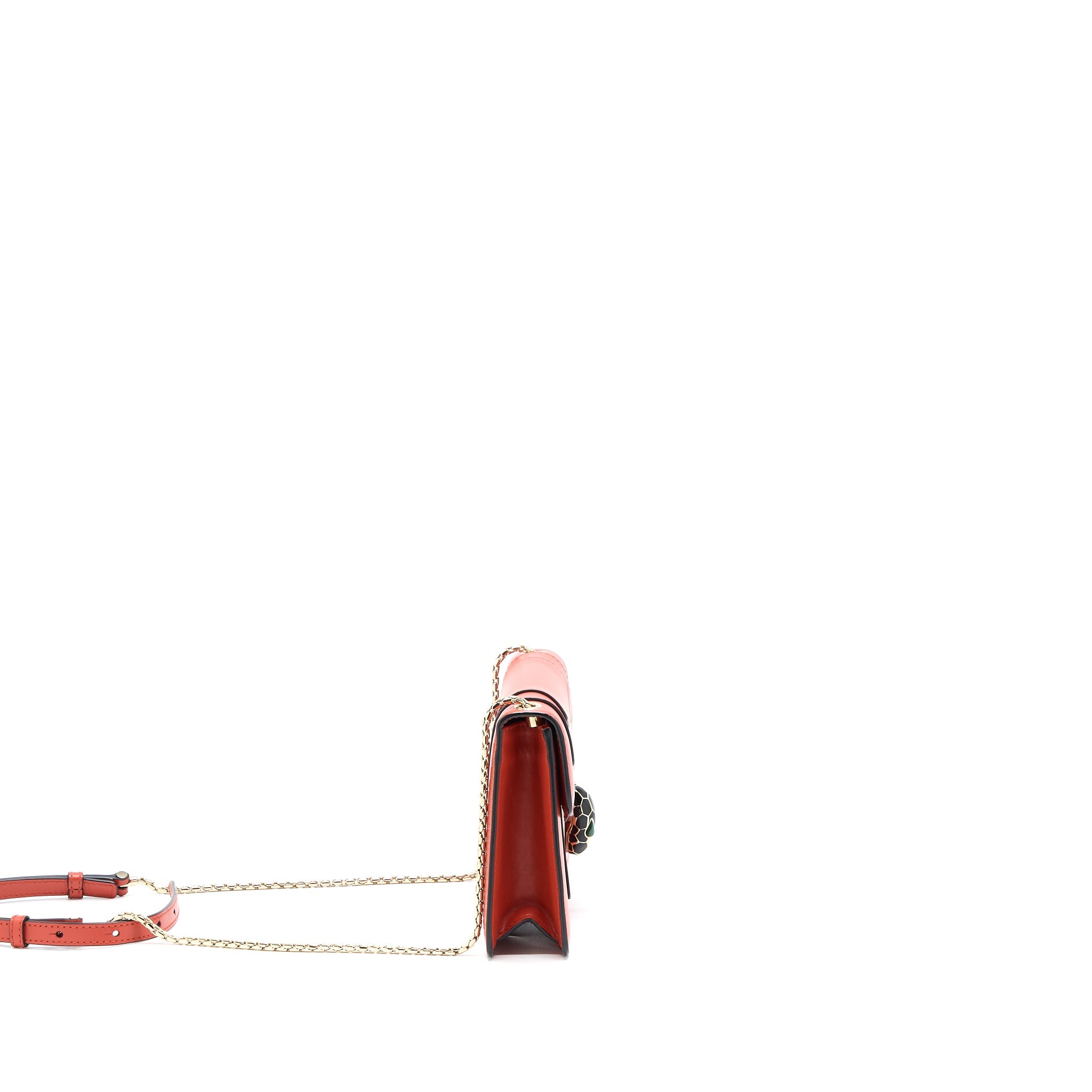 BVLGARI SERPENTI FOREVER CROSSBODY BAG CALFSKIN ORANGE LGHW