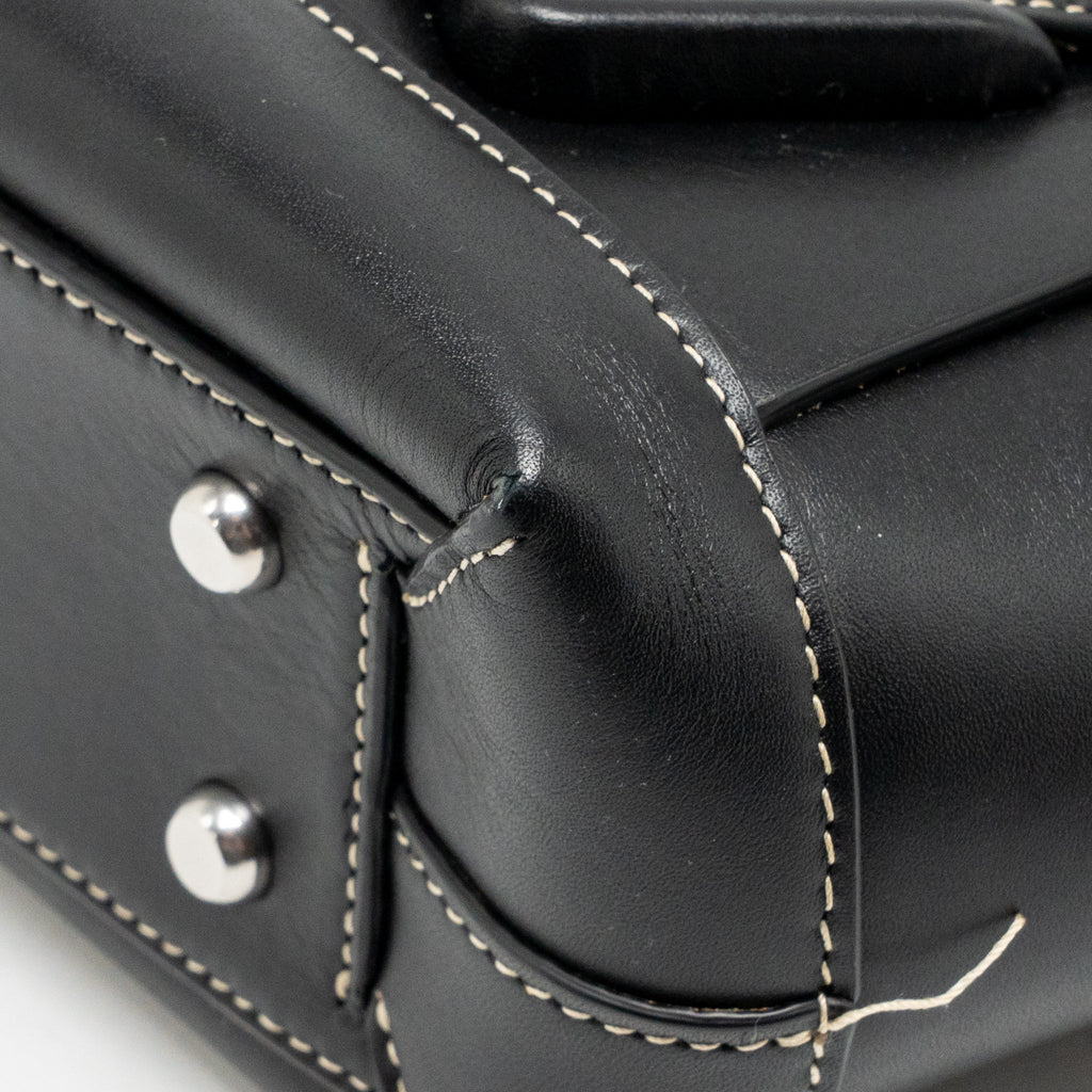 BOTTEGA VENETA SMALL ARCO BAG CALFSKIN BLACK SHW