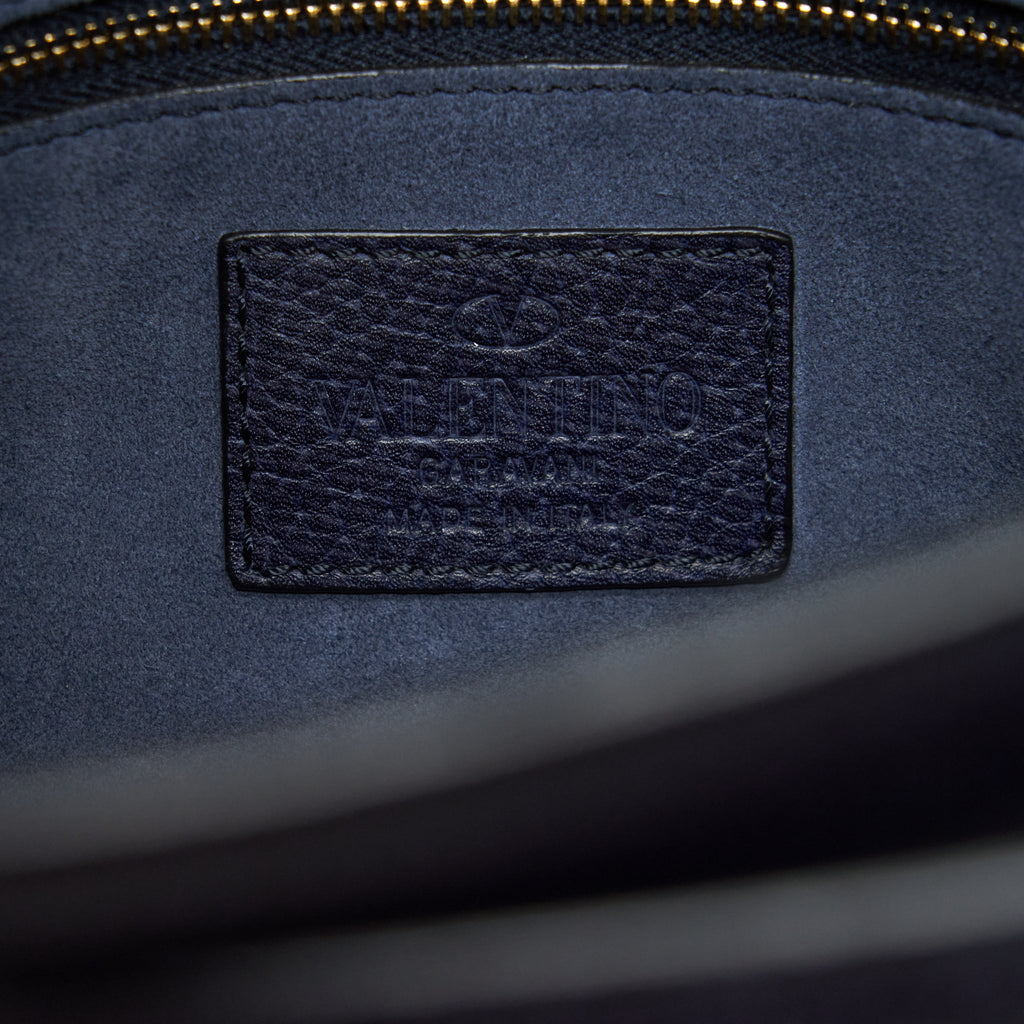 VALENTINO MY ROCKSTUD TOTE BAG NAVY GHW