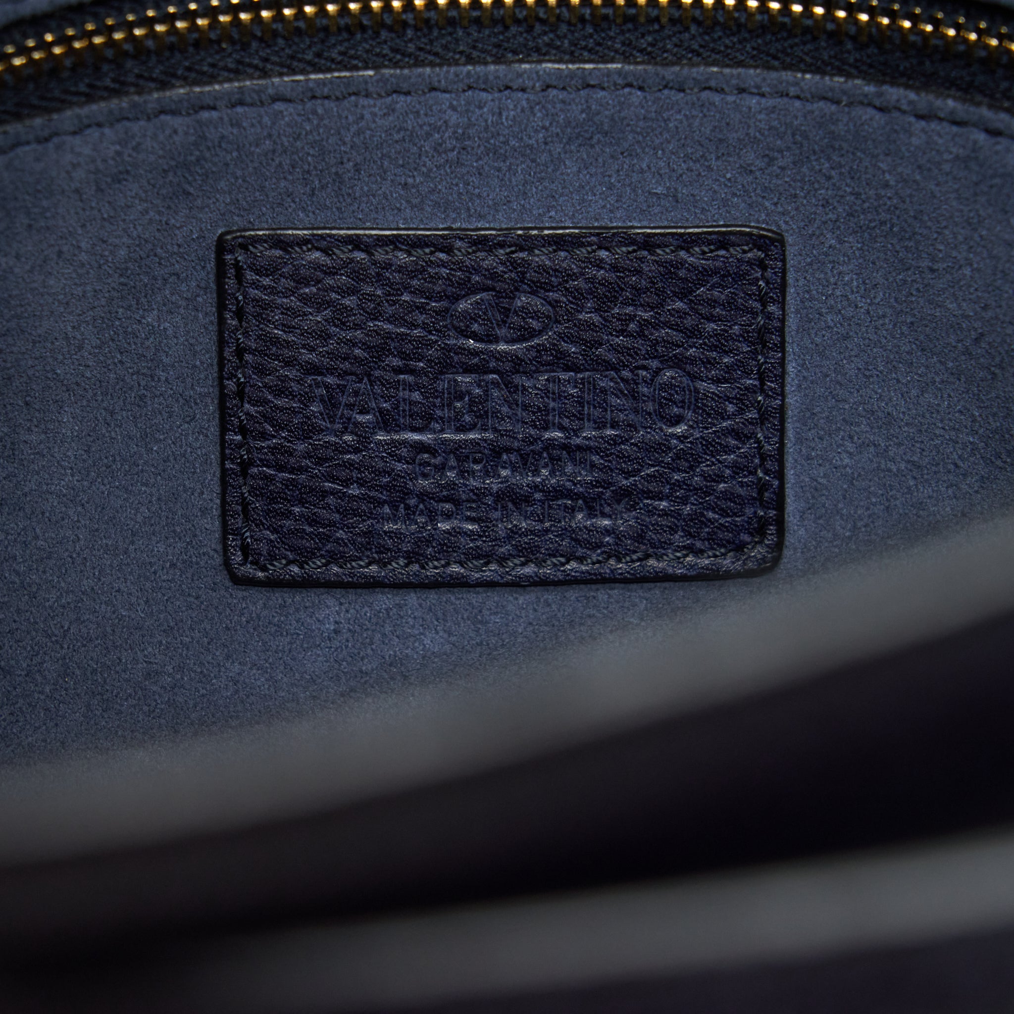 VALENTINO MY ROCKSTUD TOTE BAG NAVY GHW