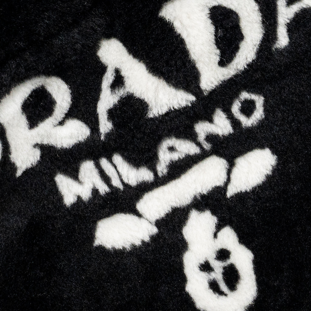 PRADA MEDIUM TOTE BAG SHEARLING BLACK SHW