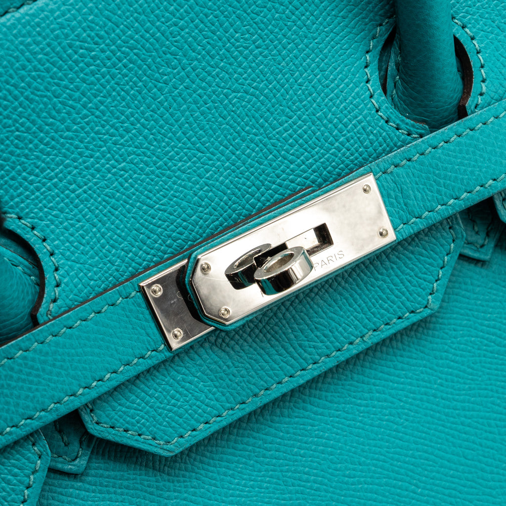 HERMES BIRKIN 35 EPSOM BLUE PAON SHW