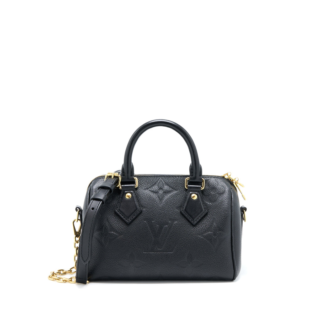 LOUIS VUITTON SPEEDY 20 EMPREINTE BLACK GHW