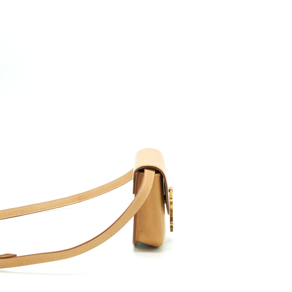 SAINT LAURENT/YSL VINTAGE KAIA BAG CALFSKIN TAN GHW