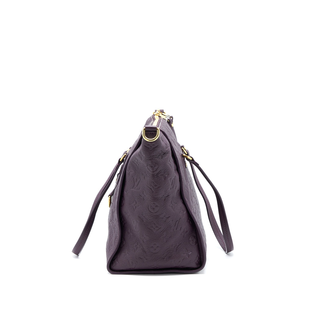 LOUIS VUITTON PETILLANCE TOTE BAG MONOGRAM EMPREINTE DARK PURPLE GHW