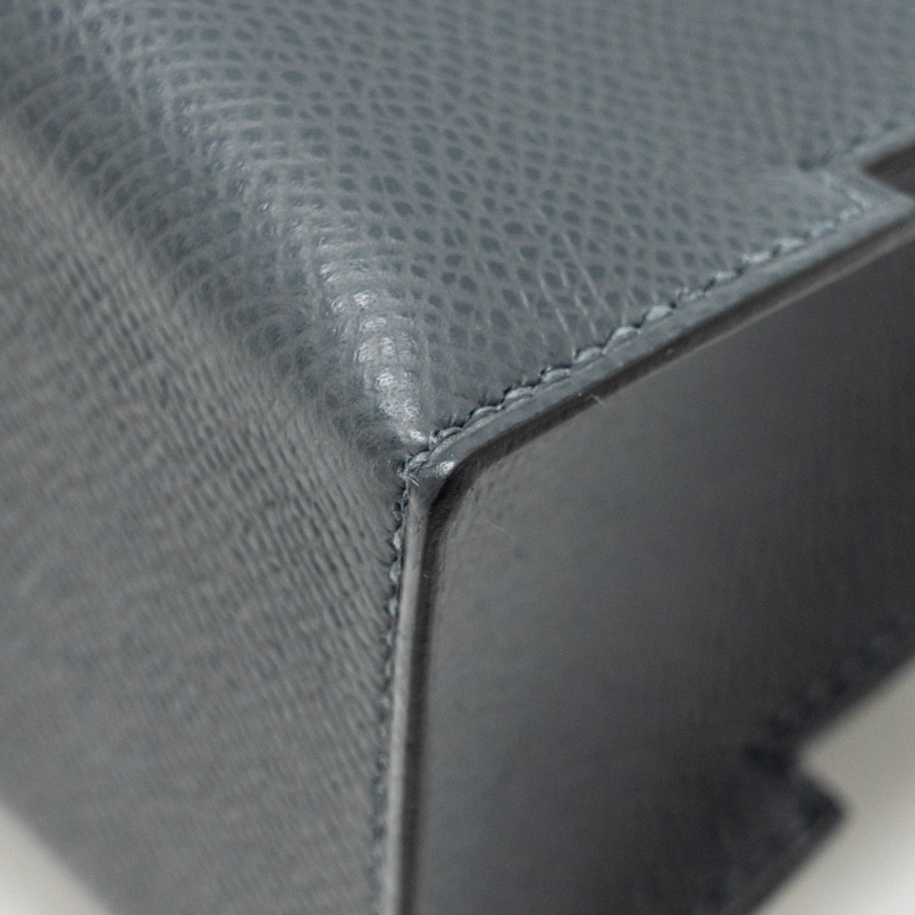 HERMES KELLY DOLE PICTO EPSOM GRIS MISTY/BLACK/VERT FIZZ/ALEZAN SHW