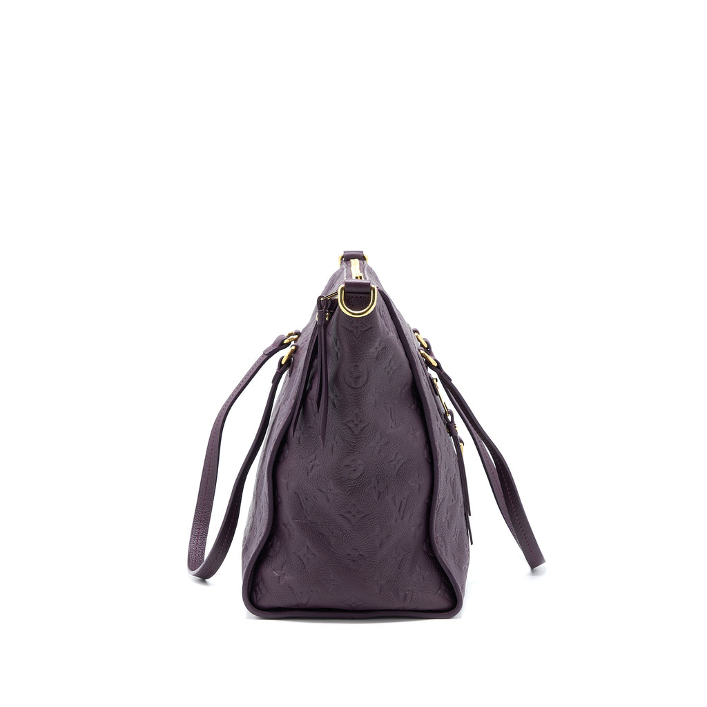 LOUIS VUITTON PETILLANCE TOTE BAG MONOGRAM EMPREINTE DARK PURPLE GHW