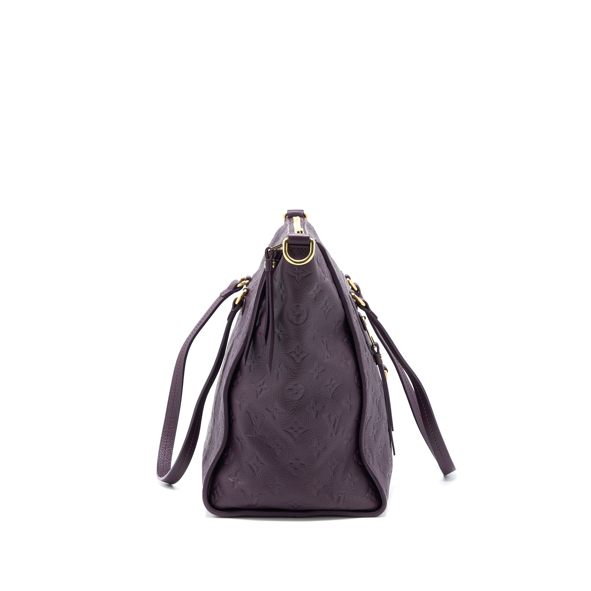 LOUIS VUITTON PETILLANCE TOTE BAG MONOGRAM EMPREINTE DARK PURPLE GHW