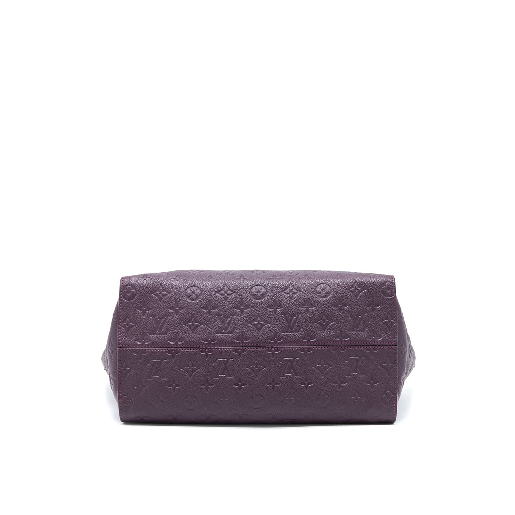 LOUIS VUITTON PETILLANCE TOTE BAG MONOGRAM EMPREINTE DARK PURPLE GHW