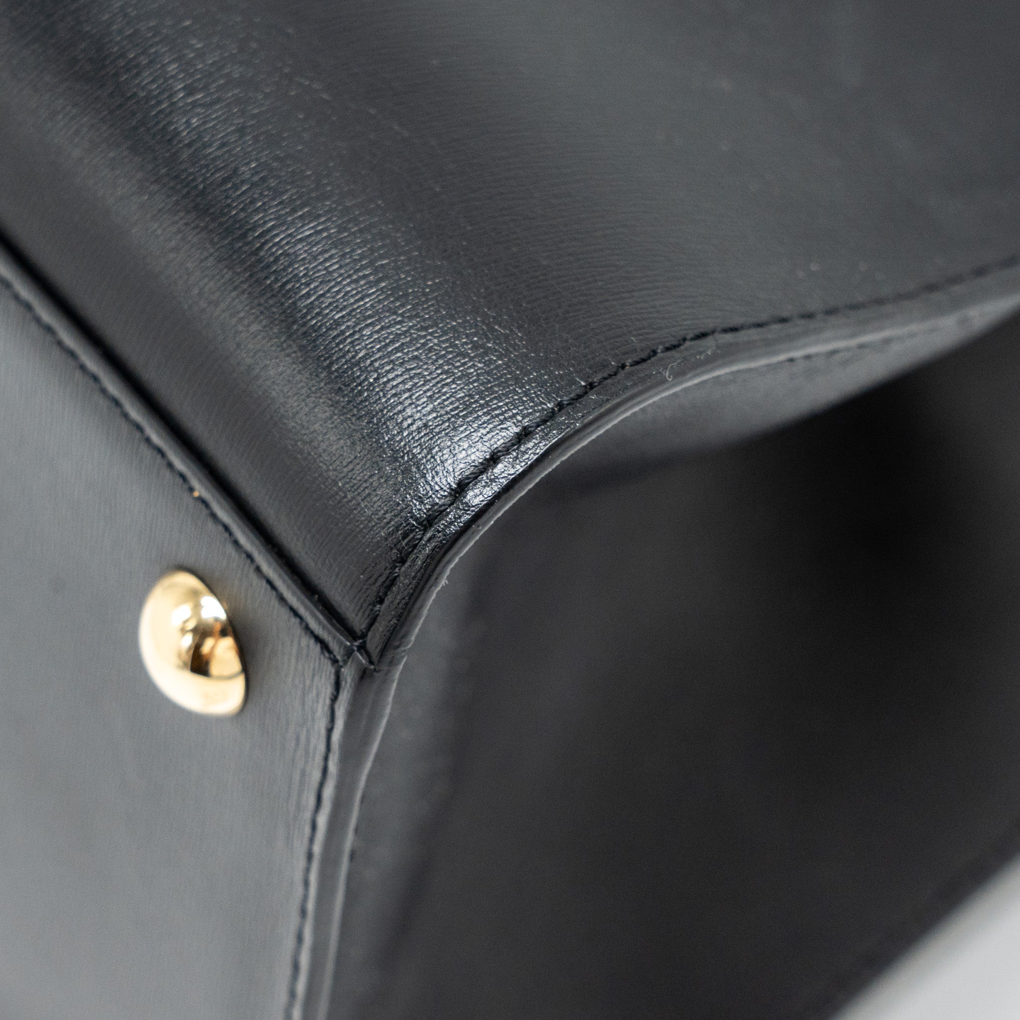 DELVAUX BRILLIANT MM CALFSKIN BLACK GHW