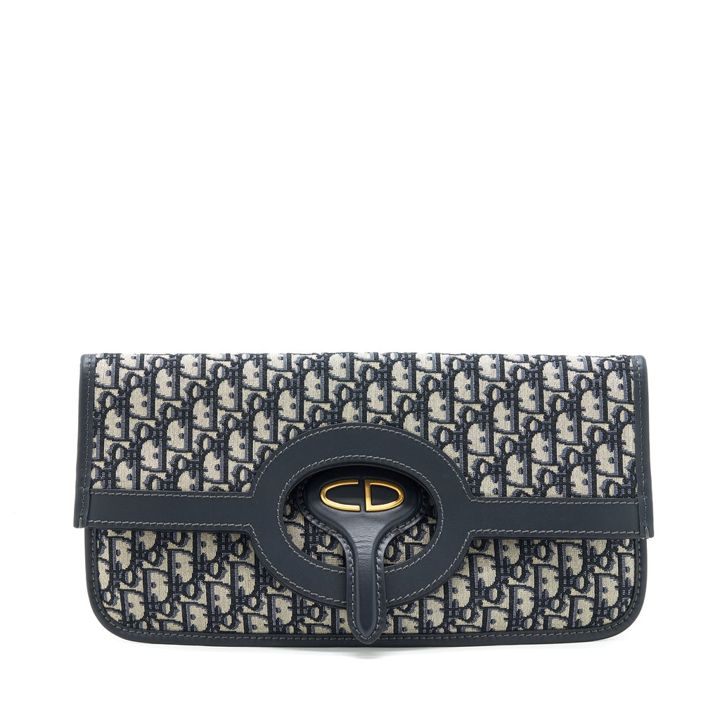 DIOR FOLDER CLUTCH OBLIQUE CANVAS