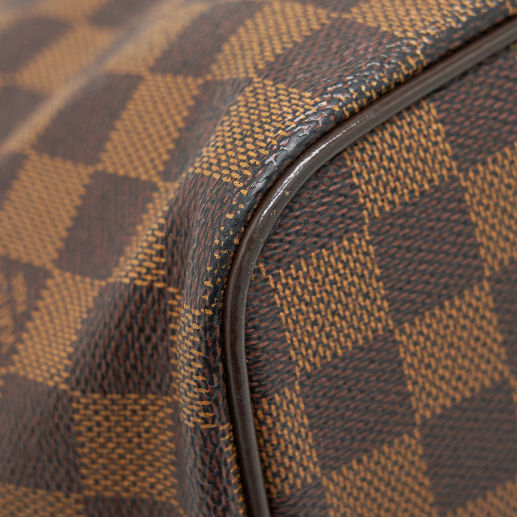 LOUIS VUITTON SALEYA TOTE BAG DAMIER EBENE CANVAS GHW