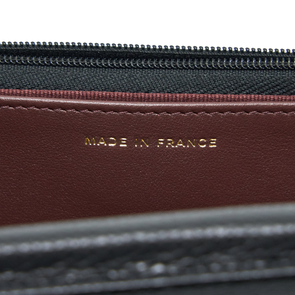 CHANEL CLASSIC WALLET ON CHAIN CAVIAR BLACK GHW (MICROCHIP)