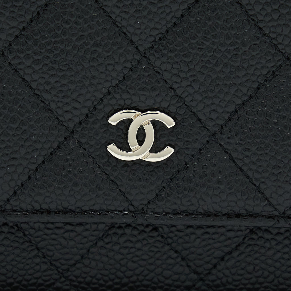 CHANEL CLASSIC WALLET ON CHAIN CAVIAR BLACK SHW