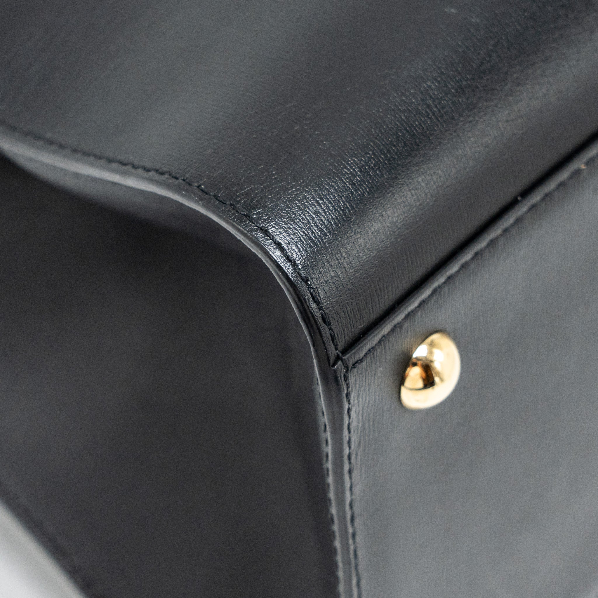 DELVAUX BRILLIANT MM CALFSKIN BLACK GHW