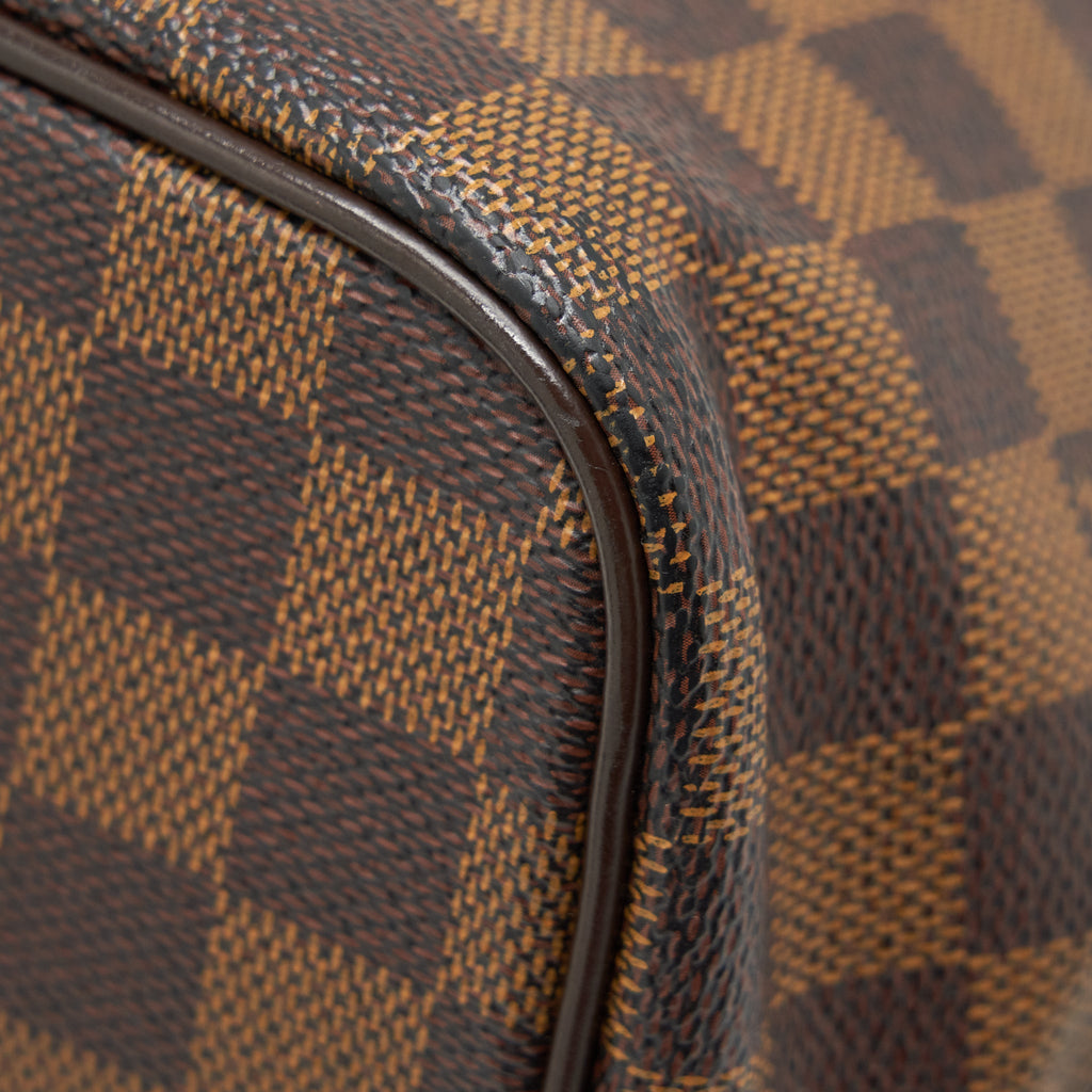 LOUIS VUITTON SALEYA TOTE BAG DAMIER EBENE CANVAS GHW