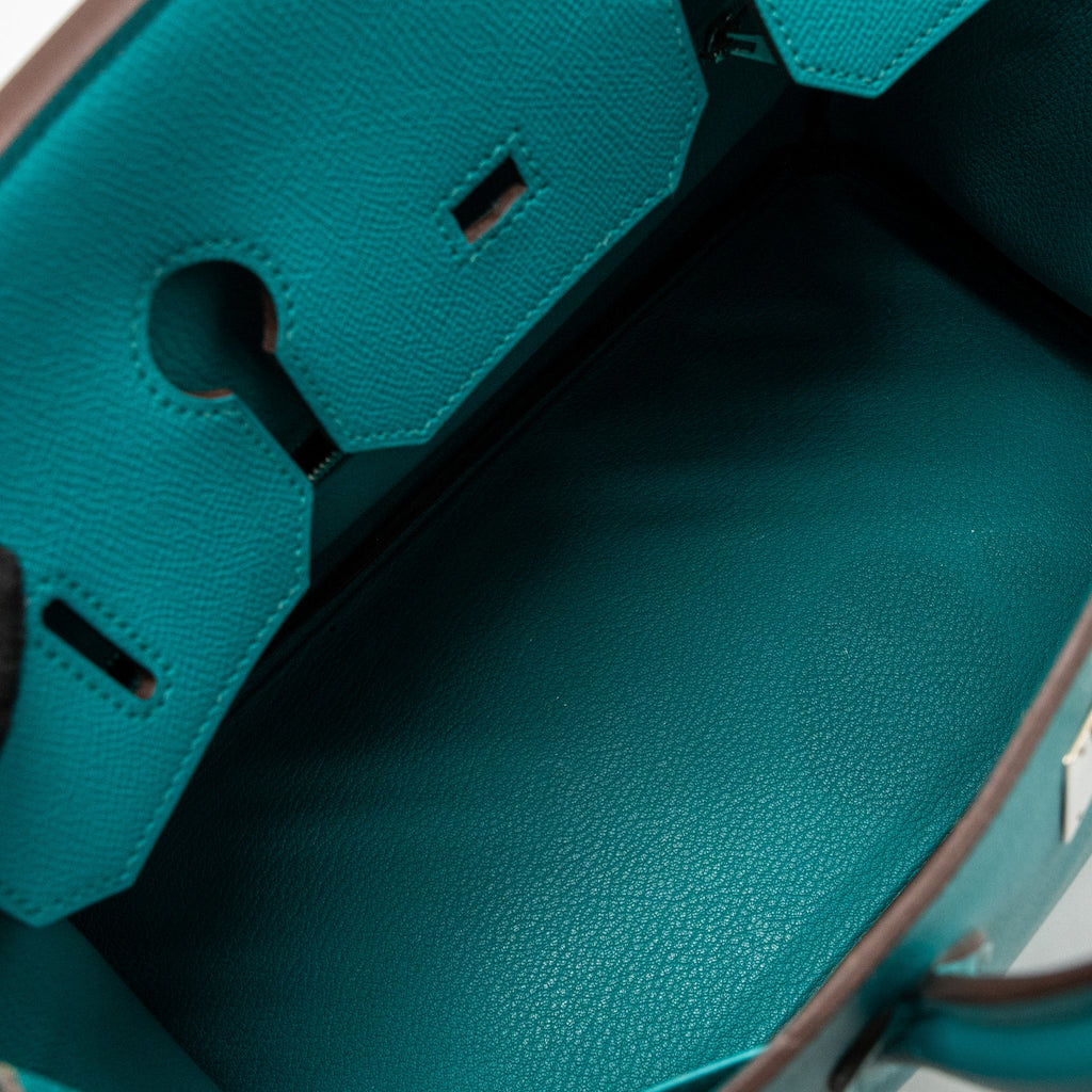 HERMES BIRKIN 35 EPSOM BLUE PAON SHW