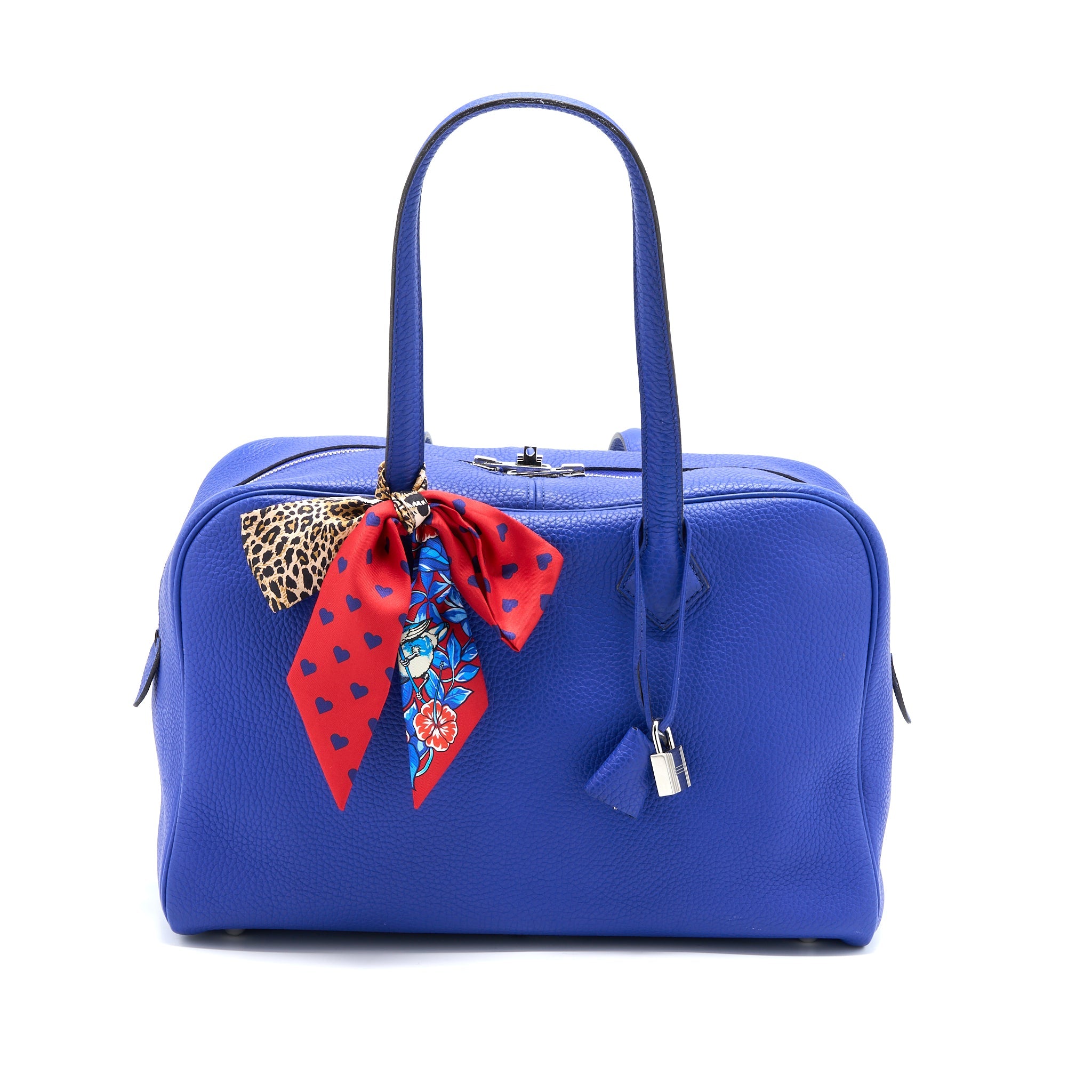 HERMES VICTORIA 35 CLEMENCE ELECTRIC BLUE SHW