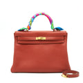 HERMES KELLY 35 TOGO VERMILLION GHW