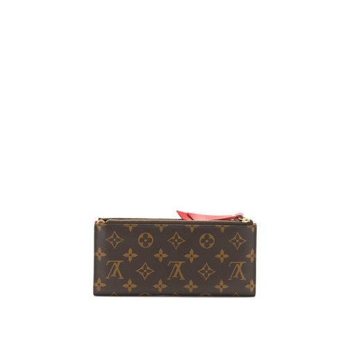 LOUIS VUITTON DOUBLE ZIPPER WALLET MONOGRAM CANVAS GHW