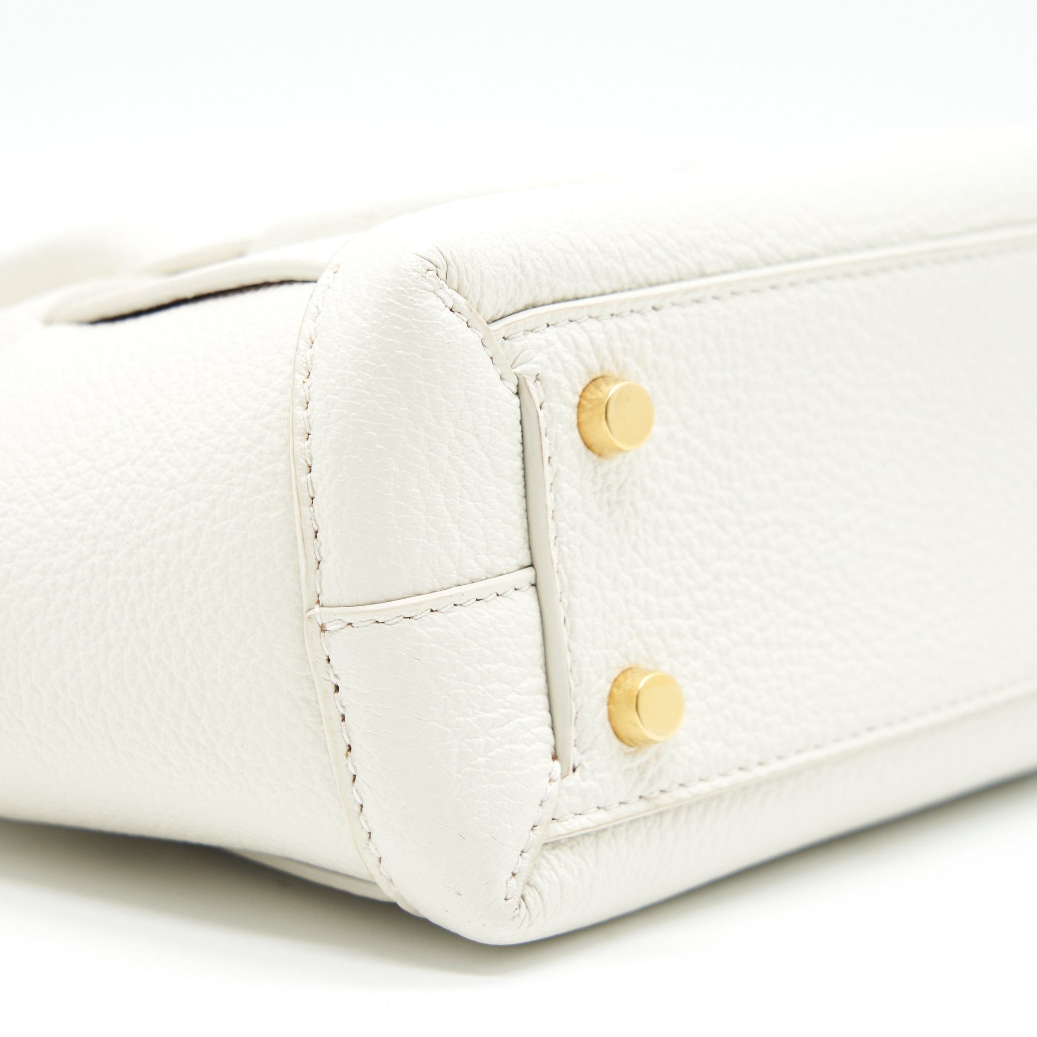 BOTTEGA VENETA MINI ARCO BAG WHITE