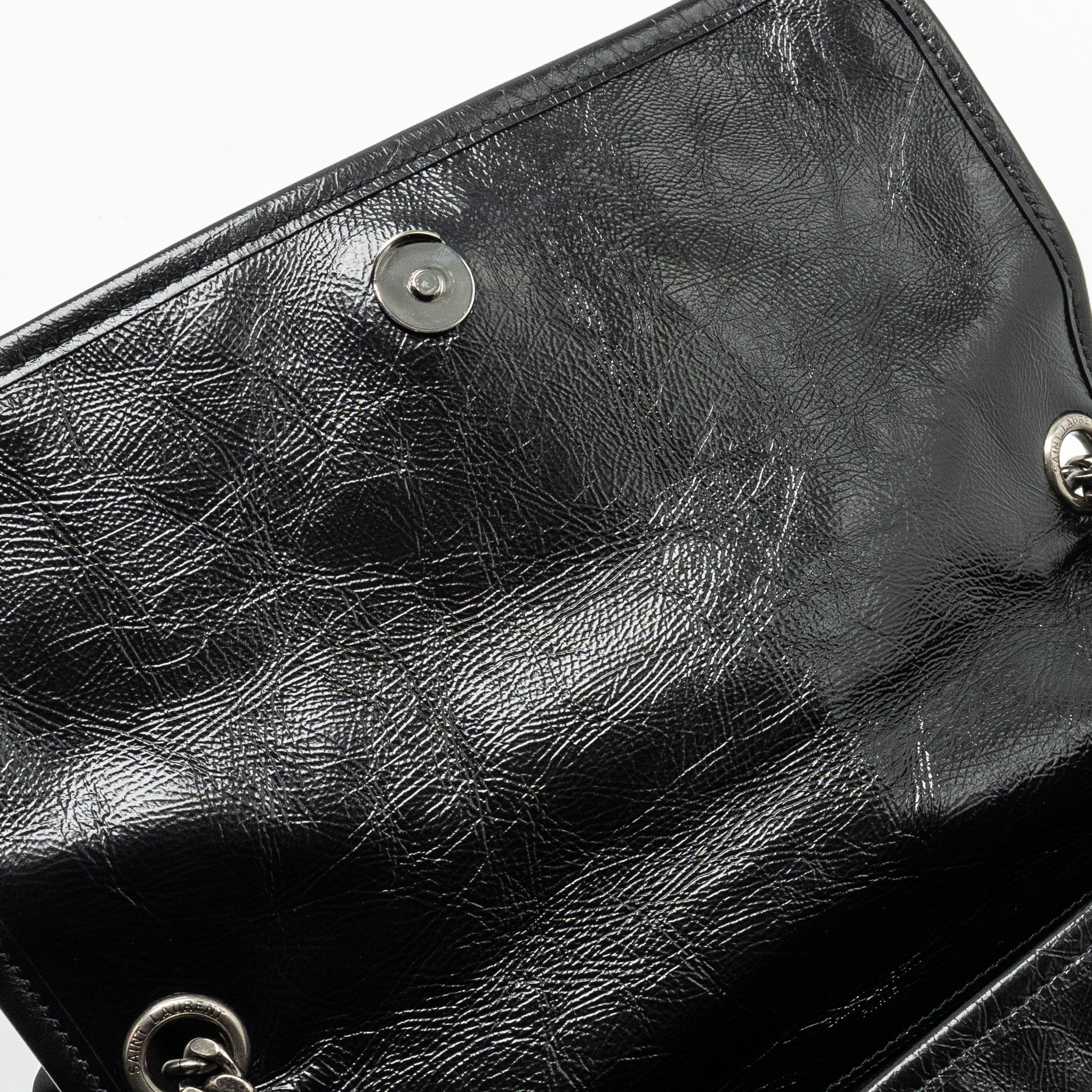 SAINT LAURENT/ YSL MEDIUM NIKI CALFSKIN BLACK SHW