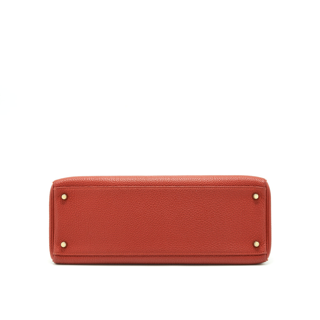 HERMES KELLY 35 TOGO VERMILLION GHW