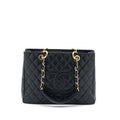 CHANEL GRAND SHOPPING TOTE / GST CAVIAR BLACK GHW