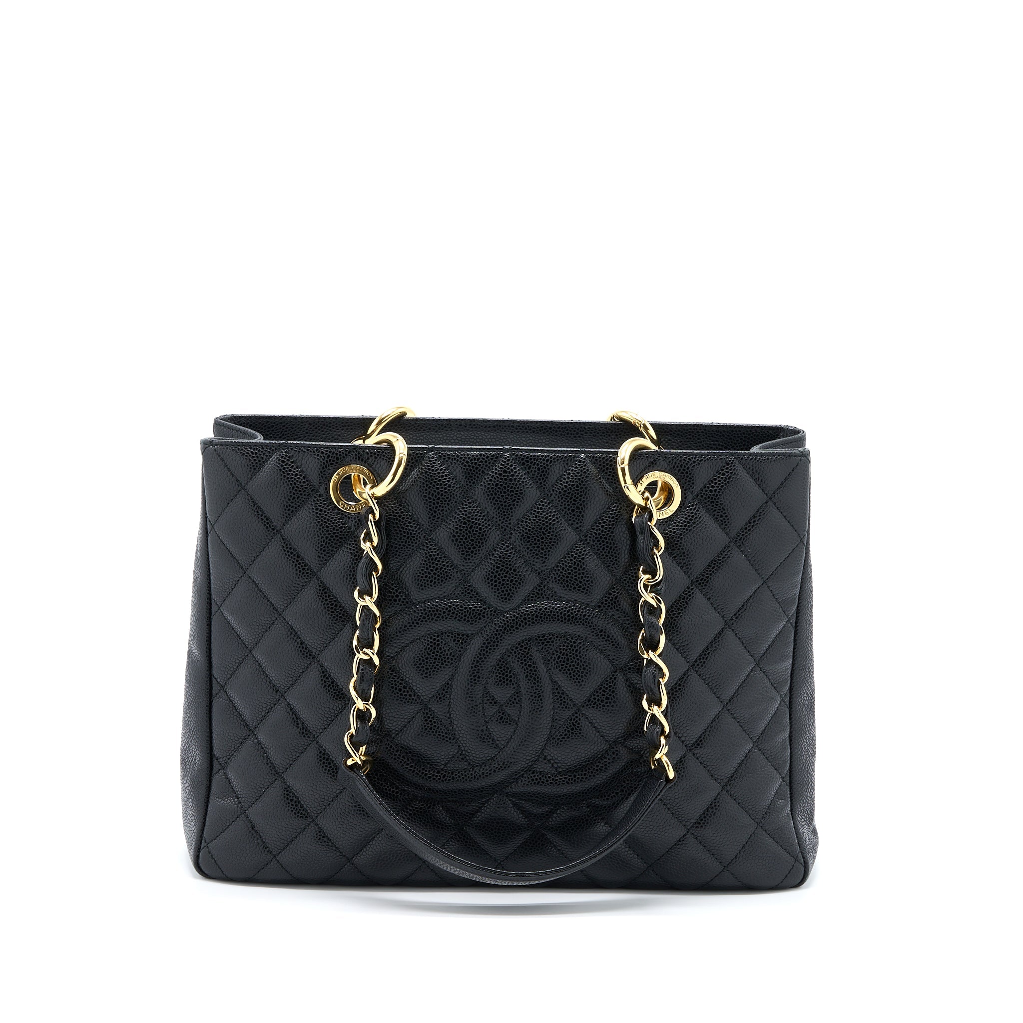 CHANEL GRAND SHOPPING TOTE / GST CAVIAR BLACK GHW