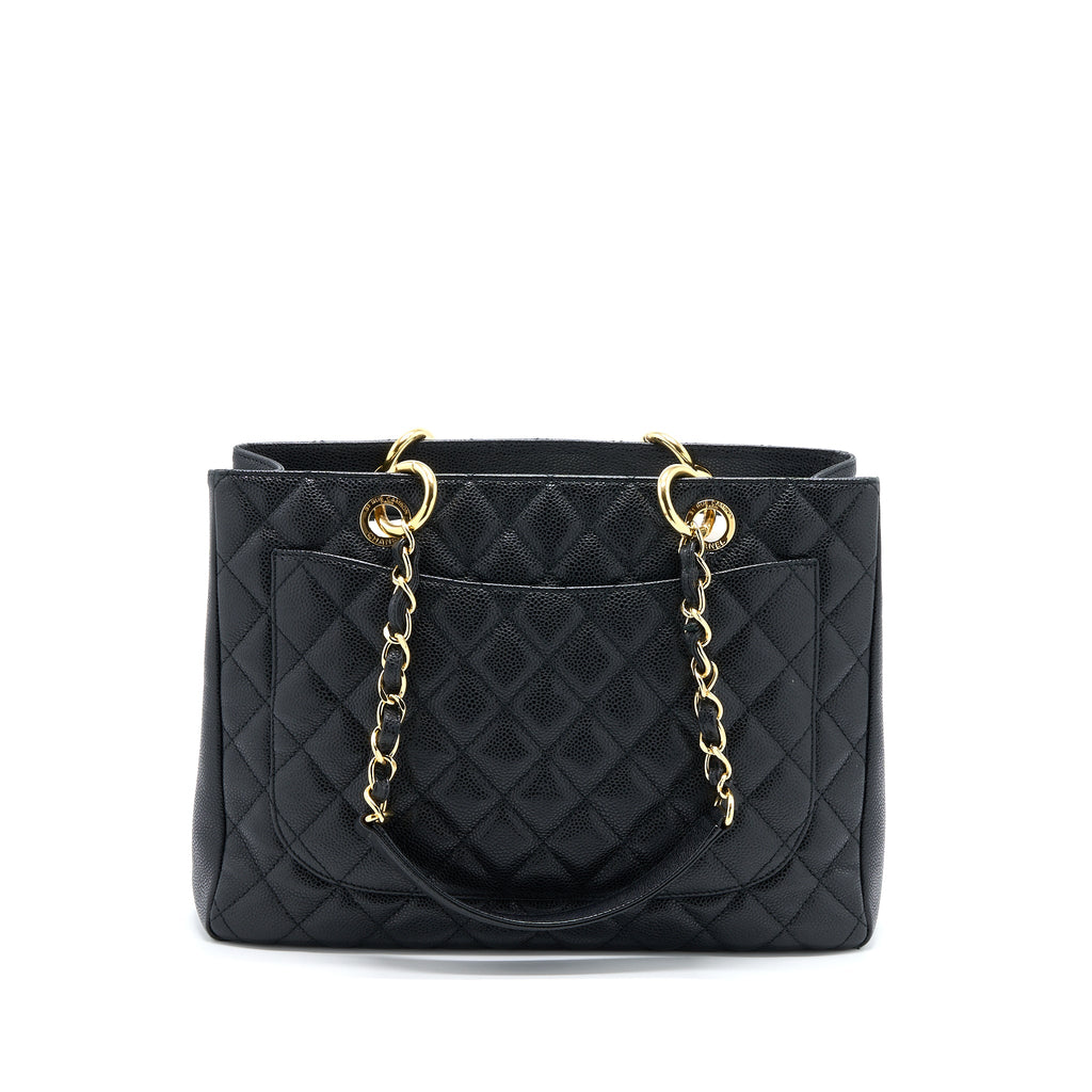CHANEL GRAND SHOPPING TOTE / GST CAVIAR BLACK GHW