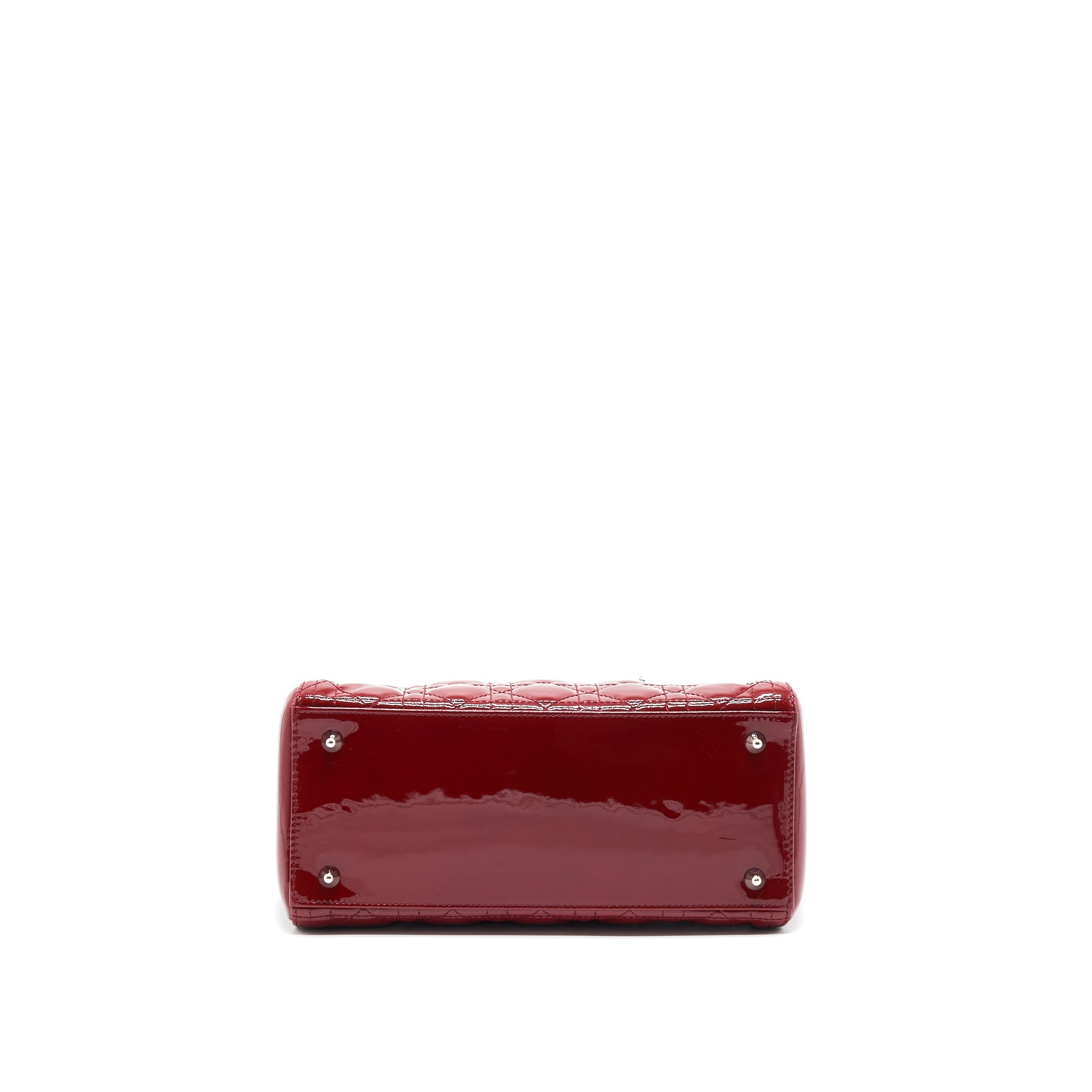 DIOR MEDIUM LADY DIOR PATENT RED SHW