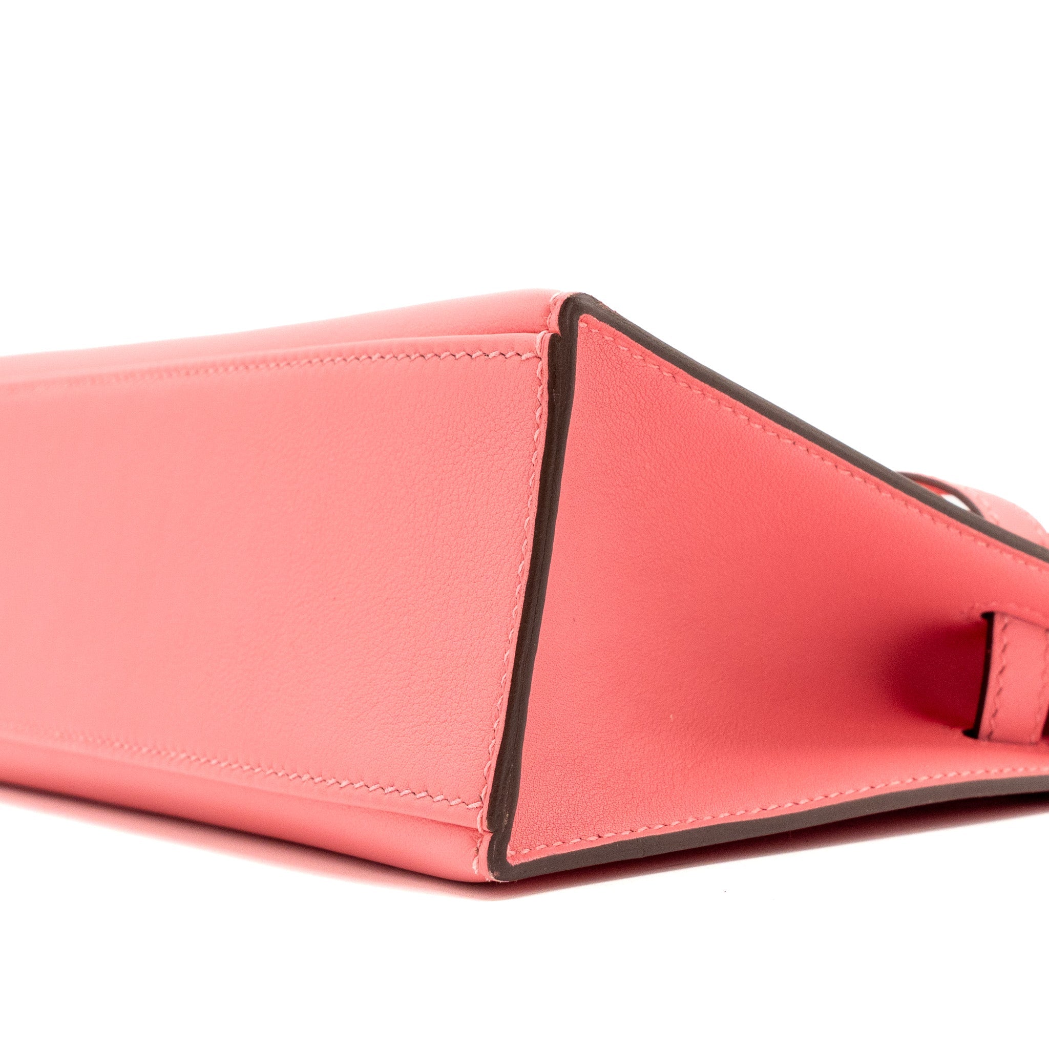HERMES KELLY POCHETTE SWIFT ROSE AZALEE GHW