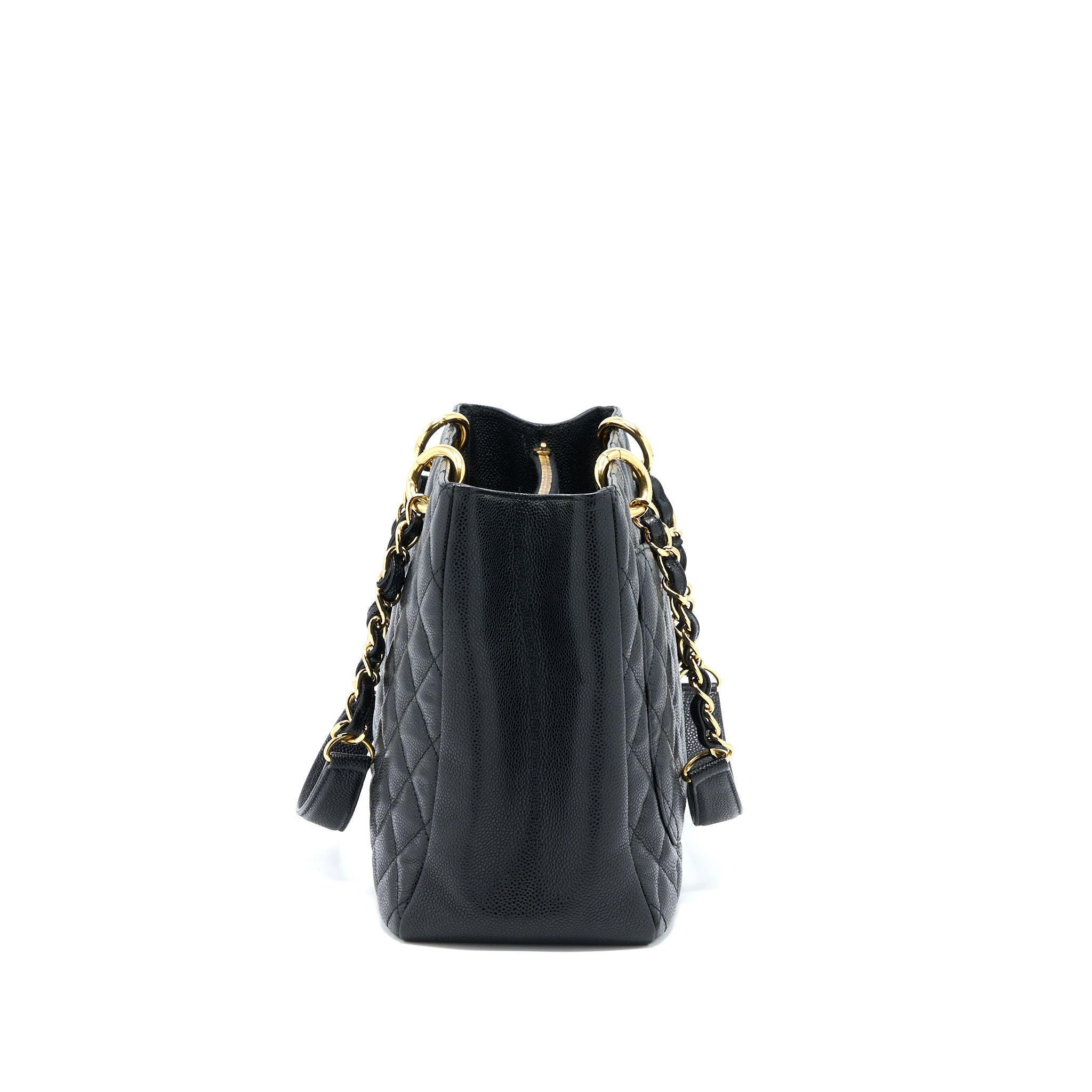 CHANEL GRAND SHOPPING TOTE / GST CAVIAR BLACK GHW