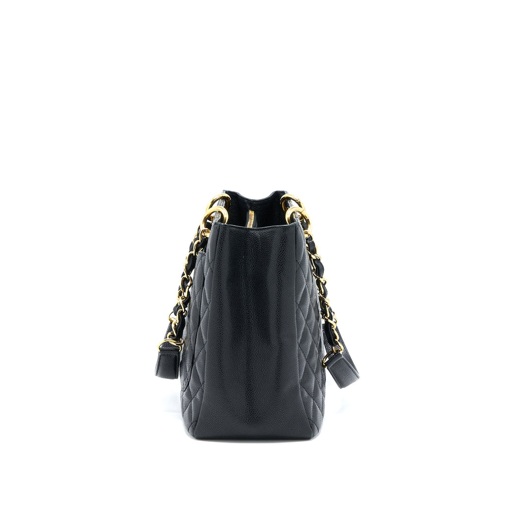 CHANEL GRAND SHOPPING TOTE / GST CAVIAR BLACK GHW