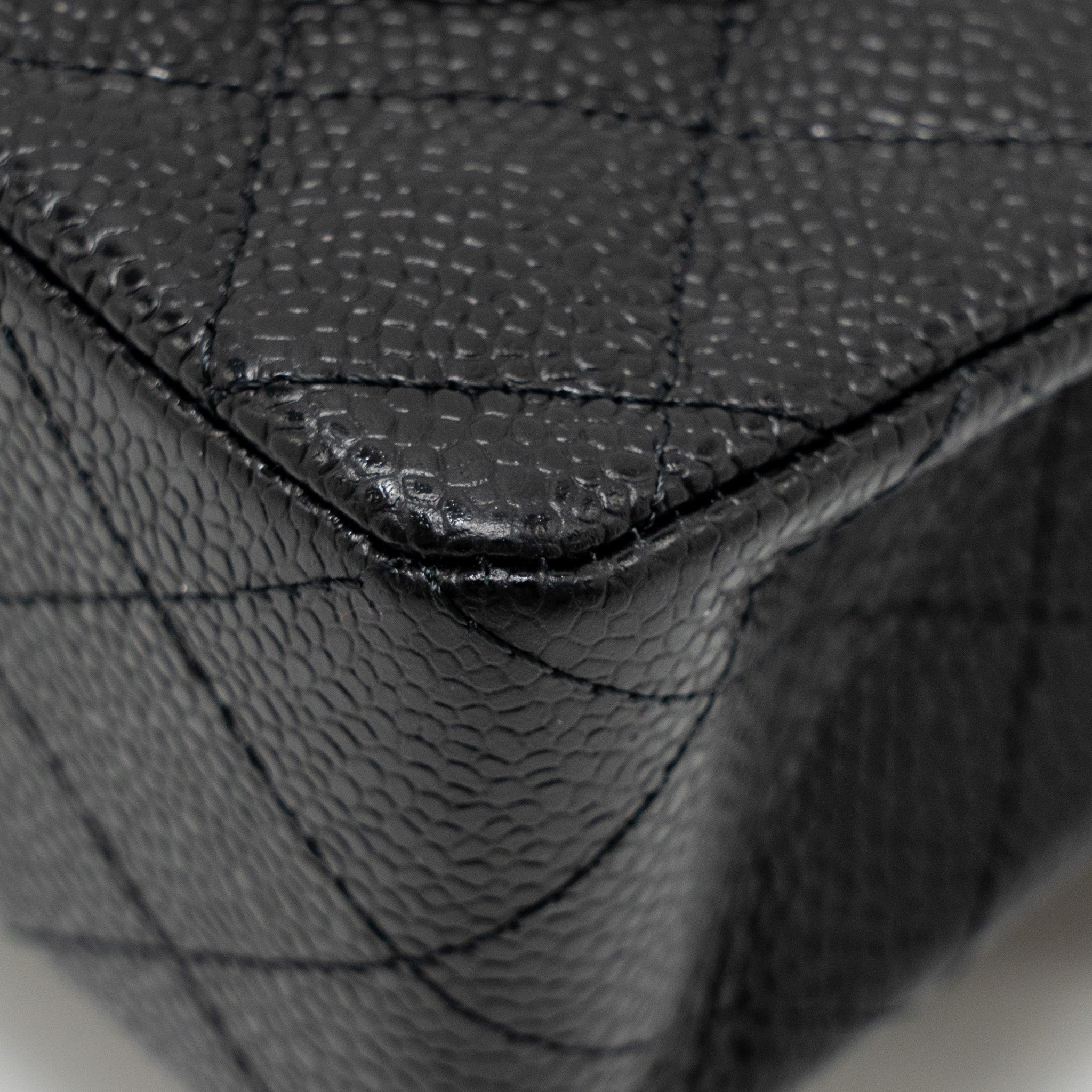 CHANEL SMALL CLASSIC DOUBLE FLAP BAG CAVIAR BLACK SHW