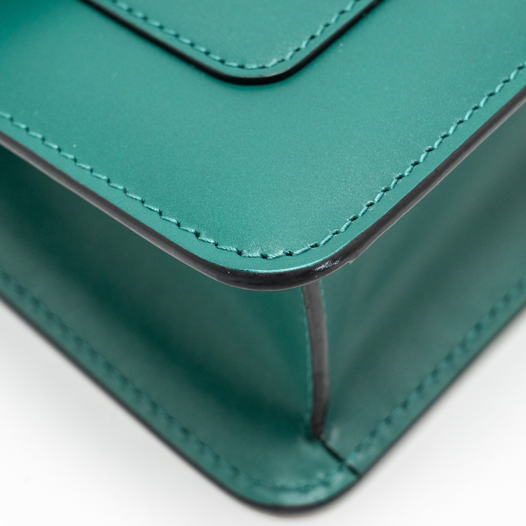 BVLGARI SERPENTI FOREVER BAG CALFSKIN GREEN LGHW