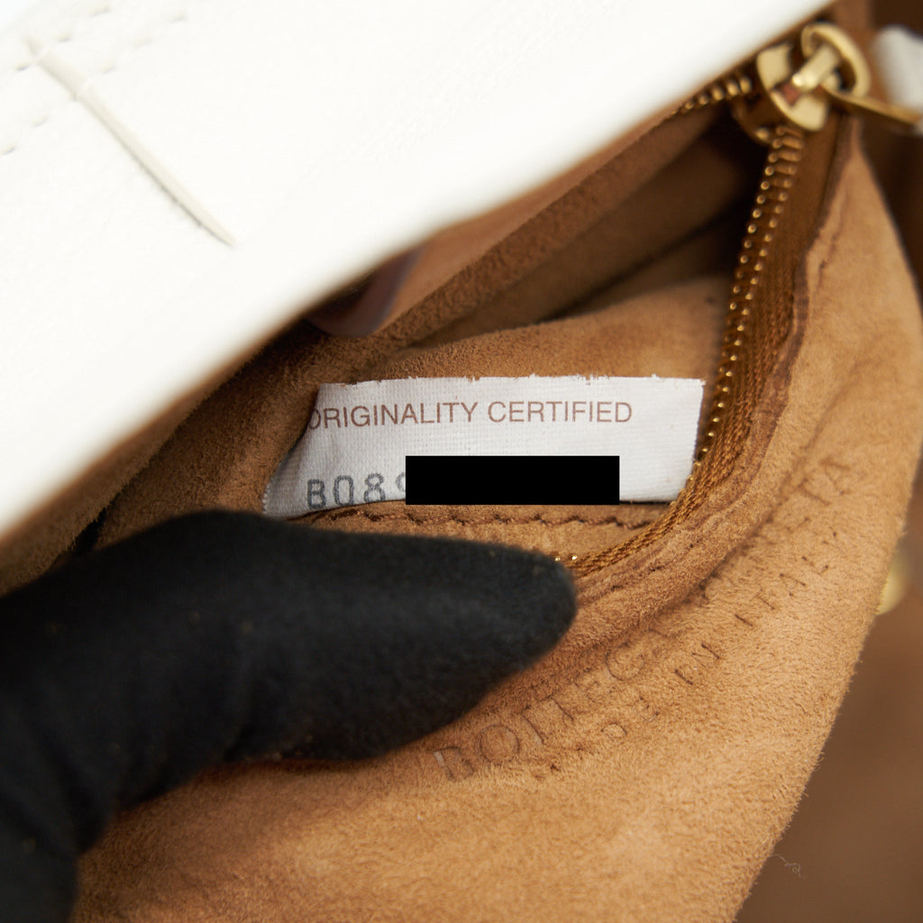BOTTEGA VENETA MINI ARCO BAG WHITE