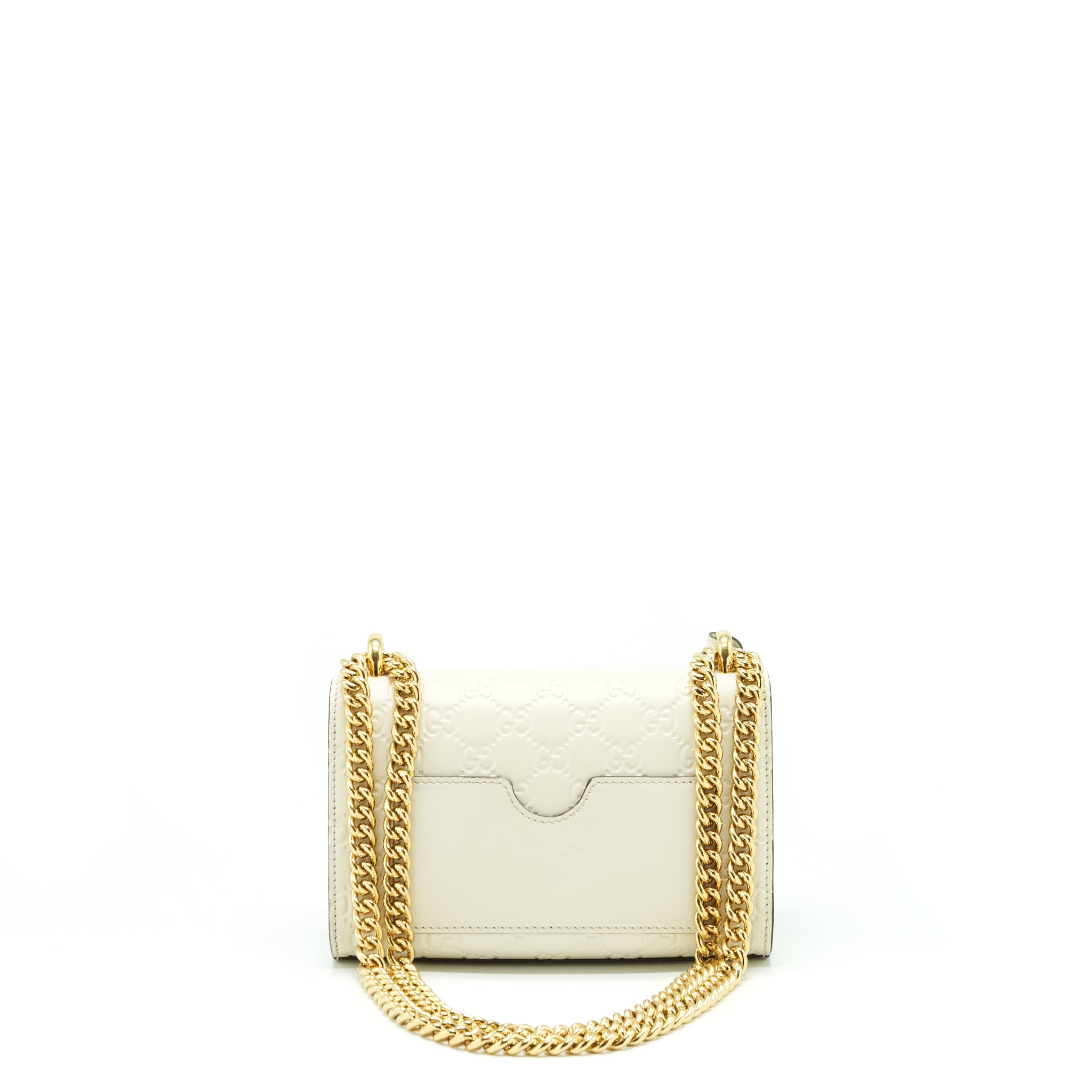 GUCCI SMALL PADLOCK WHITE GHW