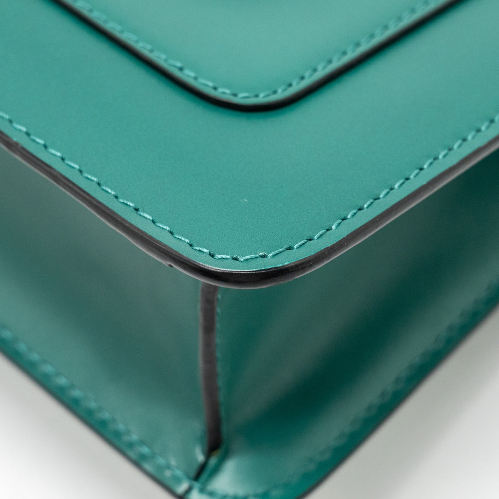 BVLGARI SERPENTI FOREVER BAG CALFSKIN GREEN LGHW
