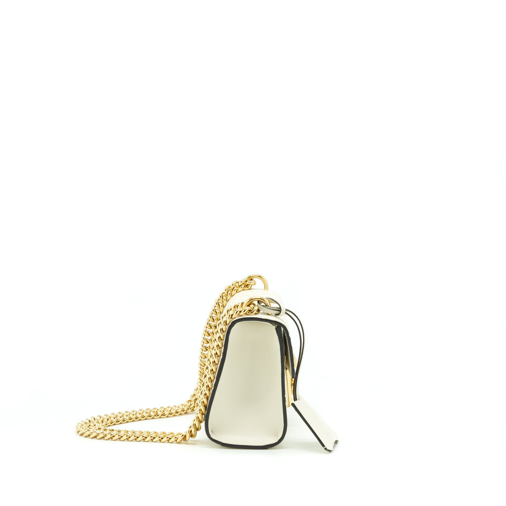 GUCCI SMALL PADLOCK WHITE GHW